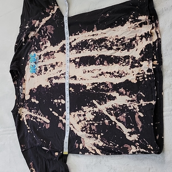 ๐ ACDC CUSTOM BLEACHED LONG SLEEVE T SHIRT SWEATSHIRT OVERSIZED UNISEX - Picture 5 of 6